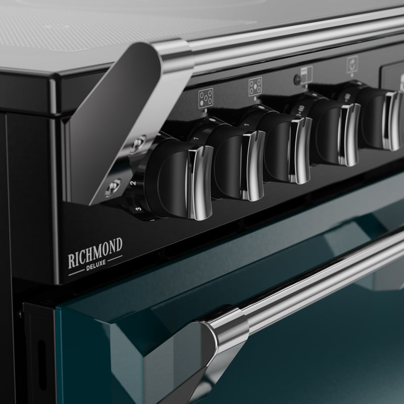 Stoves Richmond Deluxe 90cm Induction Range Cooker 444412013 Deep Marine