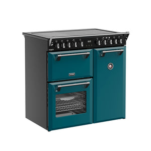 Stoves Richmond Deluxe 90cm Induction Range Cooker 444412013 Deep Marine