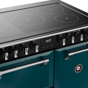 Stoves Richmond Deluxe 90cm Induction Range Cooker 444412013 Deep Marine