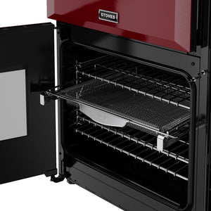 Stoves Richmond Deluxe 90cm Induction Range Cooker 444412014 Garnet Red