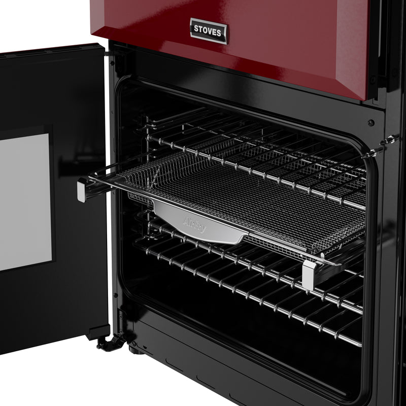 Stoves Richmond Deluxe 90cm Induction Range Cooker 444412014 Garnet Red
