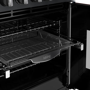 Anthracite grey Stoves Richmond Deluxe 100cm dual fuel range cooker with open oven and wire basket tray Free Delivery. - DB Domestics