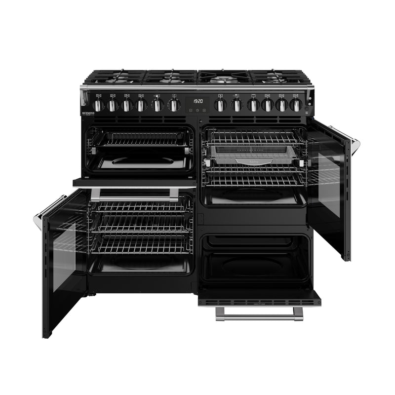 100cm dual fuel range cooker in ice white with multiple open ovens and grills, Eastbourne Uckfield Free Delivery available. - DB Domestics