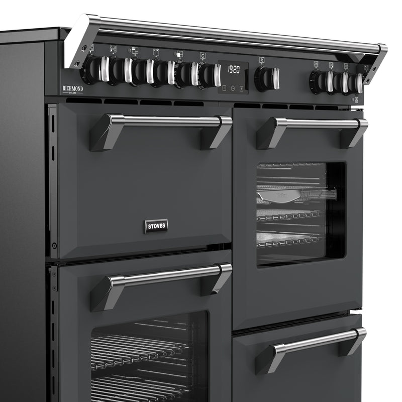 Stoves Richmond Deluxe 100cm Induction Range Cooker 444412021 Anthracite Grey