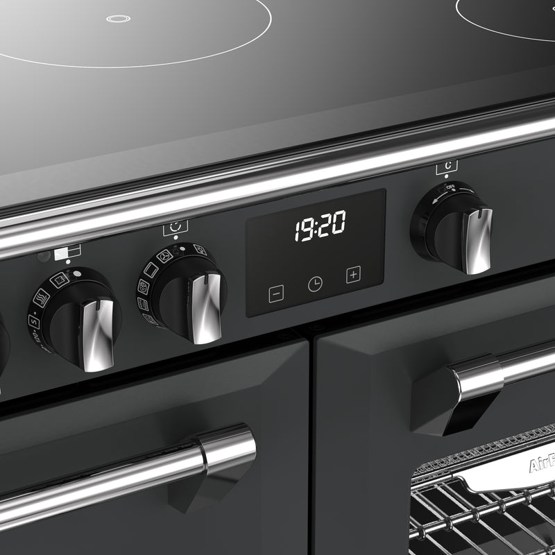 Stoves Richmond Deluxe 100cm Induction Range Cooker 444412021 Anthracite Grey