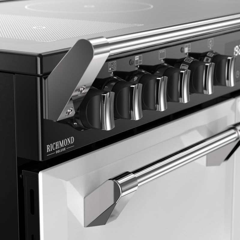 Stoves Richmond Deluxe 100cm Induction Range Cooker 444412022 Ice White