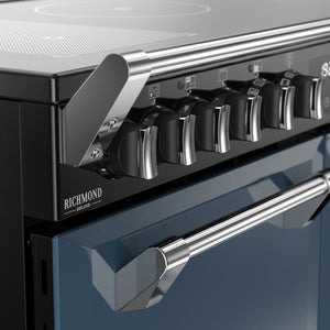 Stoves Richmond Deluxe 100cm Induction Range Cooker 444412023 Twilight Blue