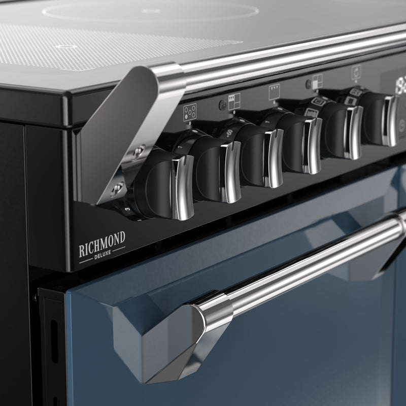 Stoves Richmond Deluxe 100cm Induction Range Cooker 444412023 Twilight Blue