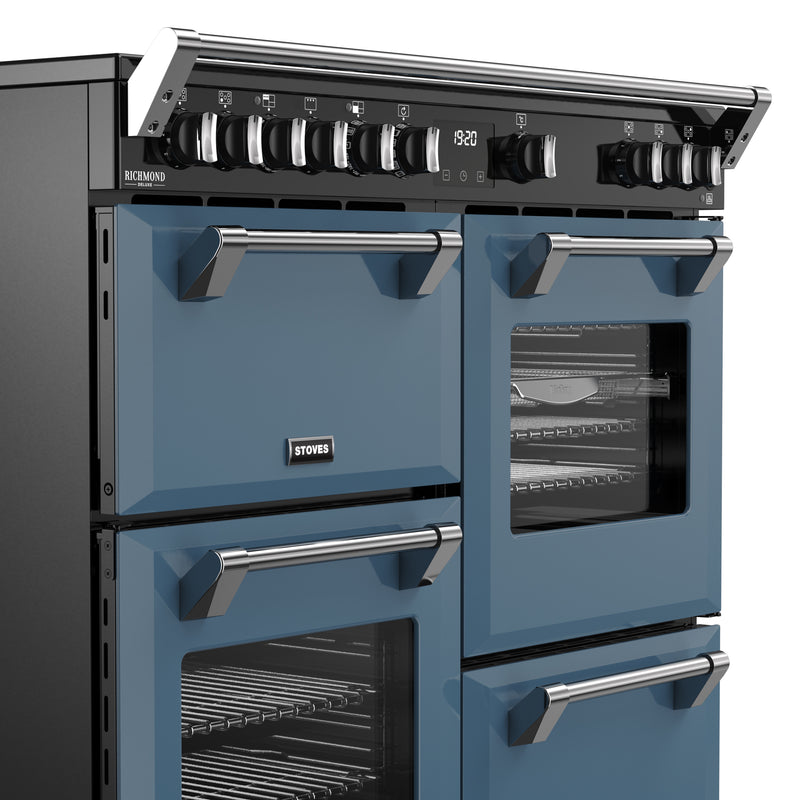 Stoves Richmond Deluxe 100cm Induction Range Cooker 444412023 Twilight Blue
