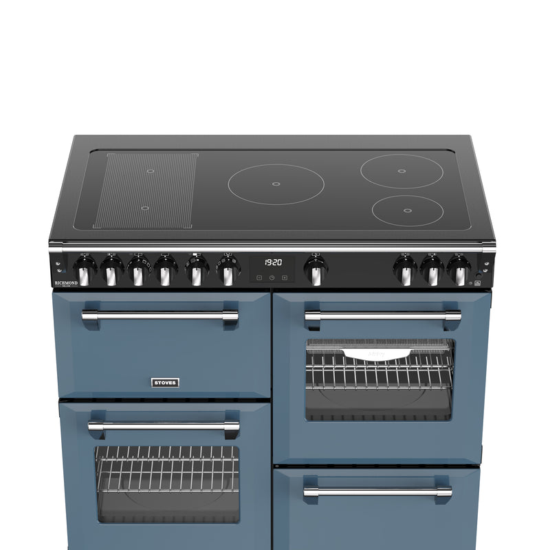 Stoves Richmond Deluxe 100cm Induction Range Cooker 444412023 Twilight Blue
