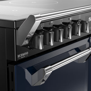 Stoves Richmond Deluxe 100cm Induction Range Cooker 444412024 Midnight Blue
