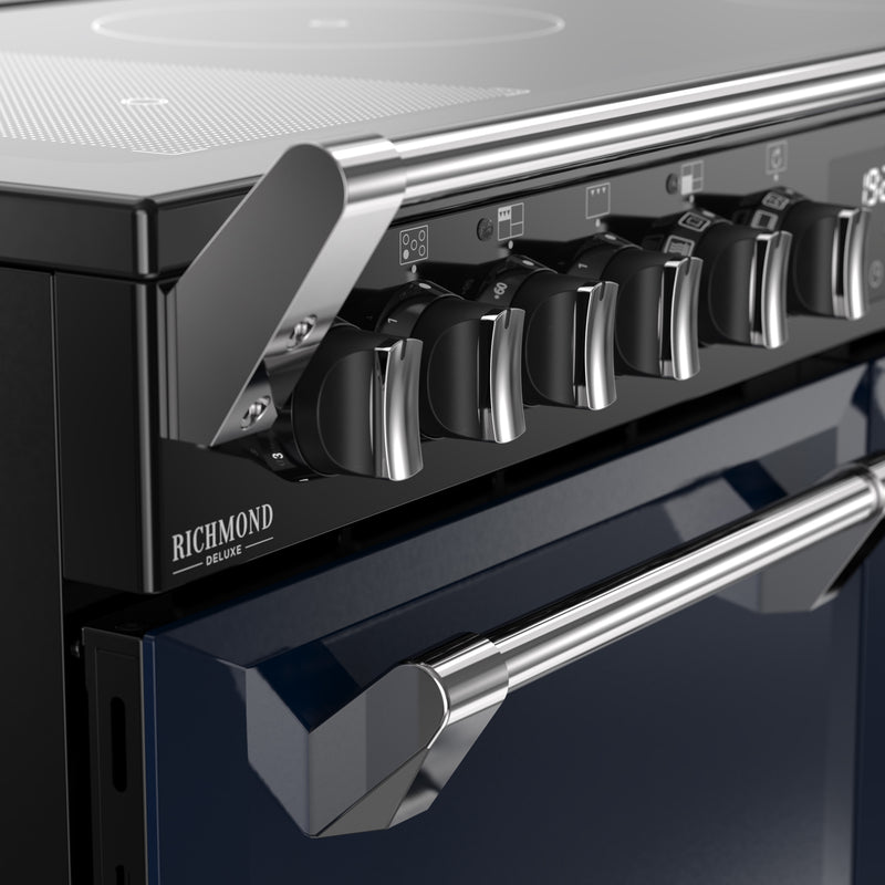 Stoves Richmond Deluxe 100cm Induction Range Cooker 444412024 Midnight Blue
