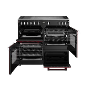 Stoves Richmond Deluxe 100cm Induction Range Cooker 444412026 Garnet Red