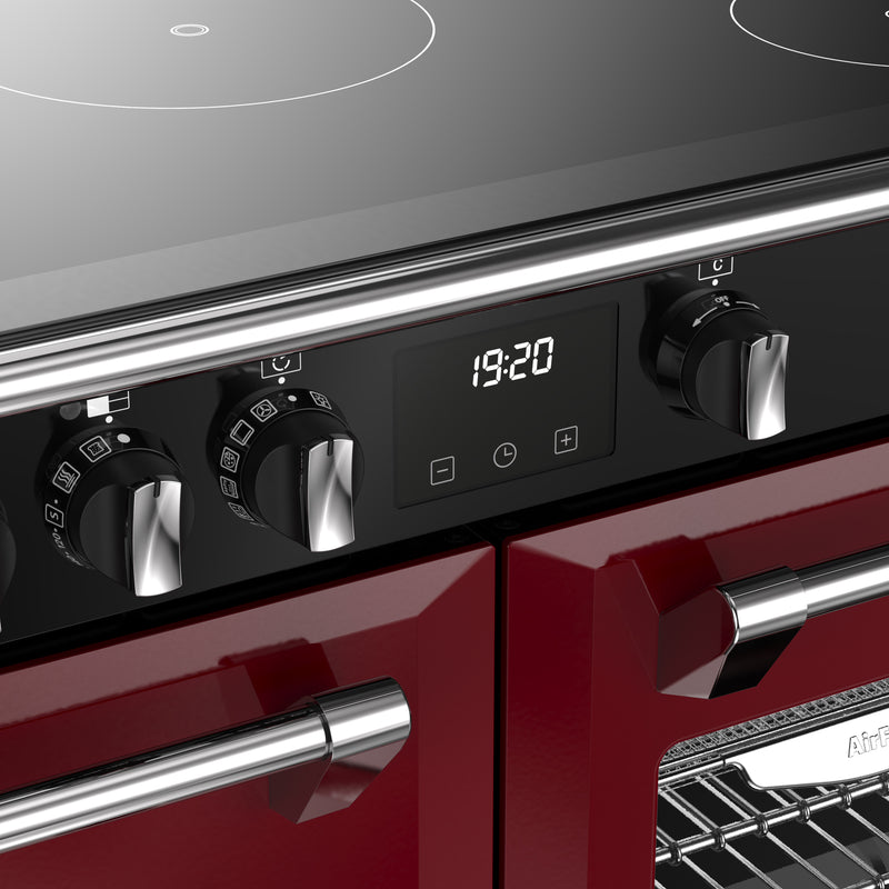 Stoves Richmond Deluxe 100cm Induction Range Cooker 444412026 Garnet Red