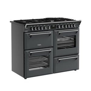 Stoves Richmond Deluxe Colour Boutique 110cm Dual Fuel Range Cooker 444412027 Anthracite Grey