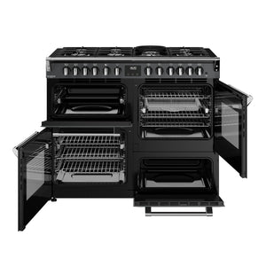 Stoves Richmond Deluxe Colour Boutique 110cm Dual Fuel Range Cooker 444412027 Anthracite Grey