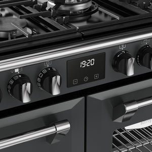 Stoves Richmond Deluxe Colour Boutique 110cm Dual Fuel Range Cooker 444412027 Anthracite Grey