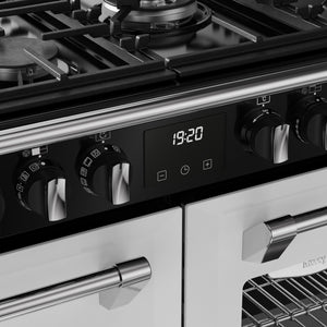 Stoves Richmond Deluxe Colour Boutique 110cm Dual Fuel Range Cooker 444412028 Ice White