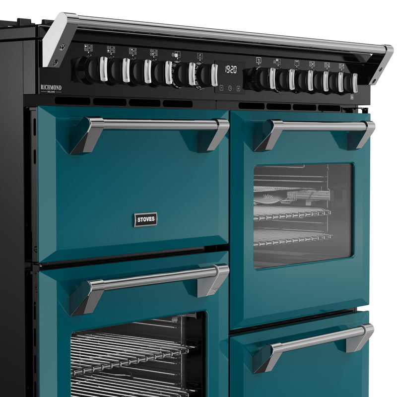 Stoves Richmond Deluxe Colour Boutique 110cm Dual Fuel Range Cooker 444412031 Deep Marine
