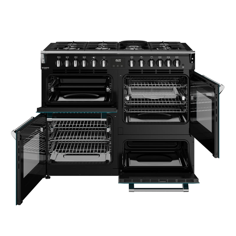 Stoves Richmond Deluxe Colour Boutique 110cm Dual Fuel Range Cooker 444412031 Deep Marine