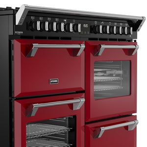 Stoves Richmond Deluxe Colour Boutique 110cm Dual Fuel Range Cooker 444412032 Garnet Red