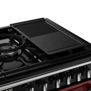 Stoves Richmond Deluxe Colour Boutique 110cm Dual Fuel Range Cooker 444412032 Garnet Red