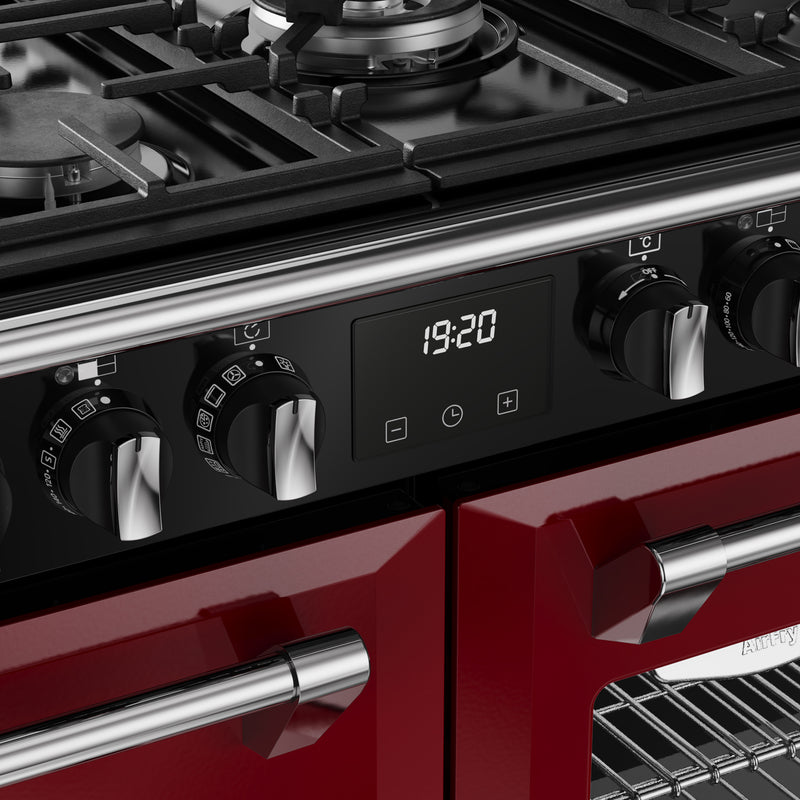 Stoves Richmond Deluxe Colour Boutique 110cm Dual Fuel Range Cooker 444412032 Garnet Red
