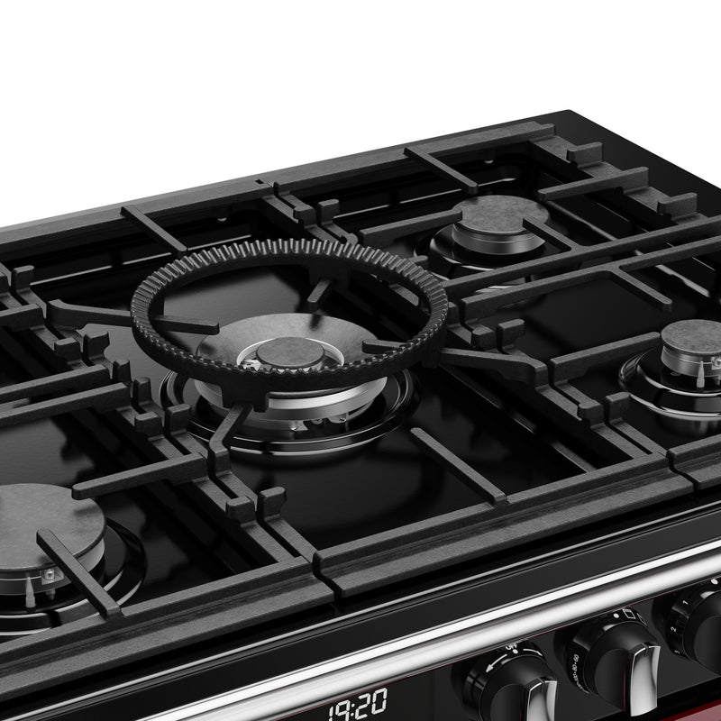 Stoves Richmond Deluxe Colour Boutique 110cm Dual Fuel Range Cooker 444412032 Garnet Red