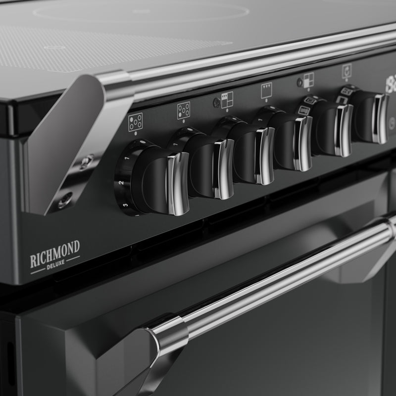 Stoves Richmond Deluxe Colour Boutique 110cm Induction Range Cooker 444412033 Anthracite Grey