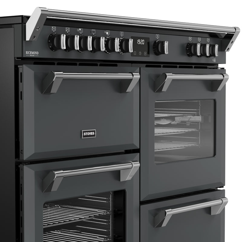 Stoves Richmond Deluxe Colour Boutique 110cm Induction Range Cooker 444412033 Anthracite Grey