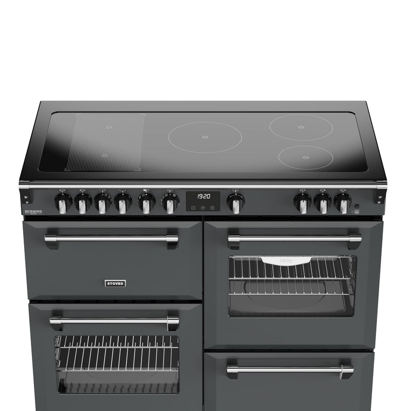 Stoves Richmond Deluxe Colour Boutique 110cm Induction Range Cooker 444412033 Anthracite Grey