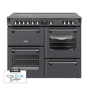 Stoves Richmond Deluxe Colour Boutique 110cm Induction Range Cooker 444412033 Anthracite Grey