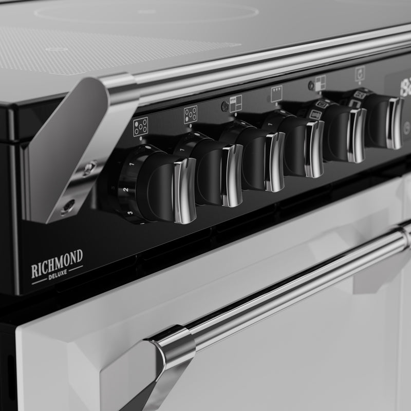 Stoves Richmond Deluxe Colour Boutique 110cm Induction Range Cooker 444412034 Ice White
