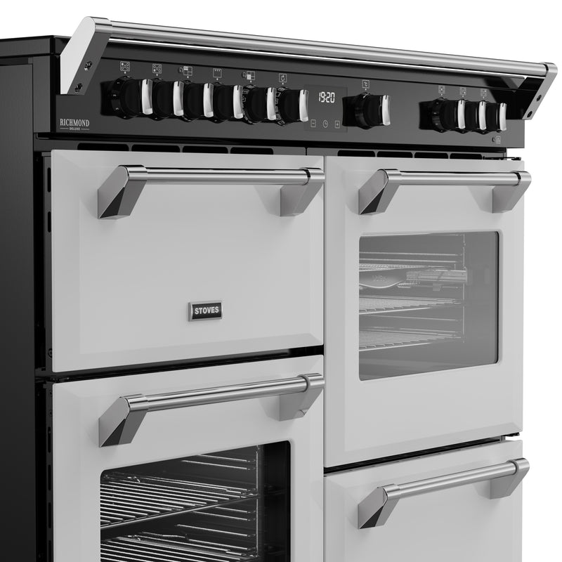 Stoves Richmond Deluxe Colour Boutique 110cm Induction Range Cooker 444412034 Ice White