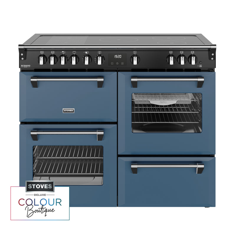 Stoves Richmond Deluxe Colour Boutique 110cm Induction Range Cooker 444412035 Twilight Blue