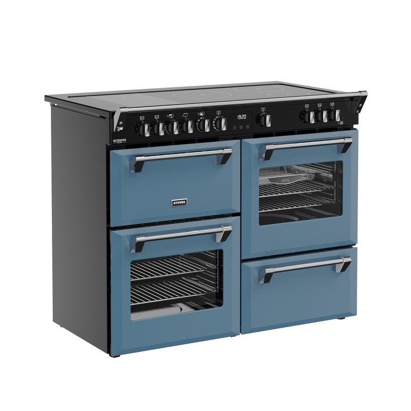 Stoves Richmond Deluxe Colour Boutique 110cm Induction Range Cooker 444412035 Twilight Blue