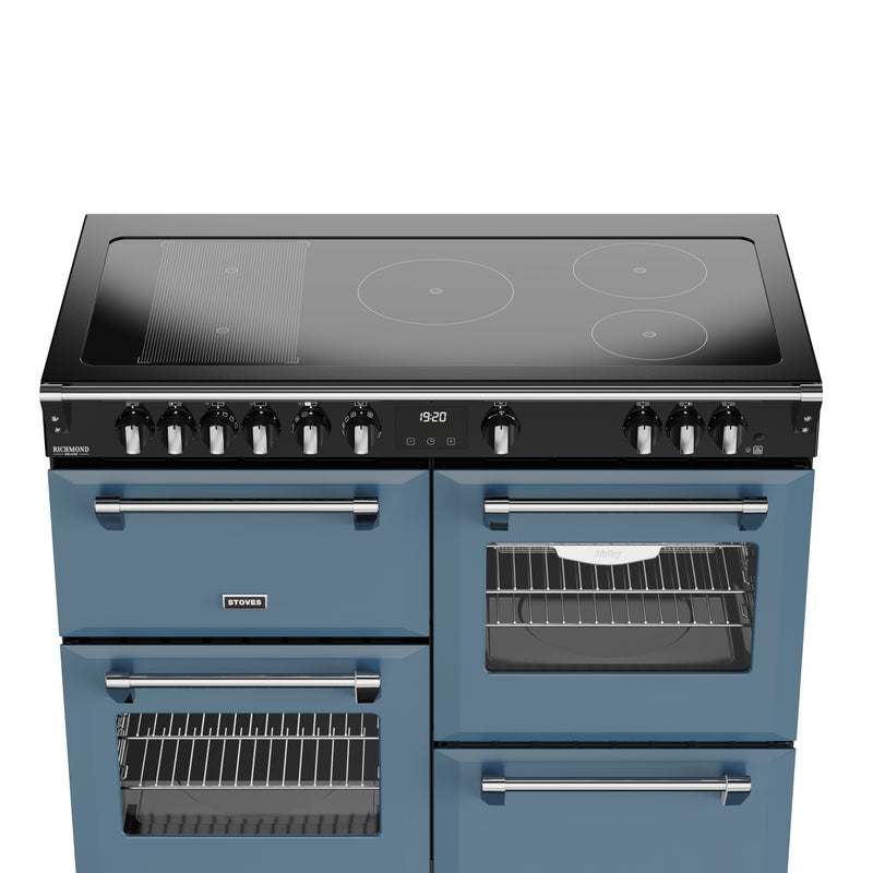 Stoves Richmond Deluxe Colour Boutique 110cm Induction Range Cooker 444412035 Twilight Blue