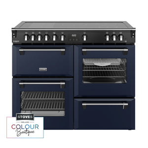 Stoves Richmond Deluxe Colour Boutique 110cm Induction Range Cooker 444412036 Midnight Blue