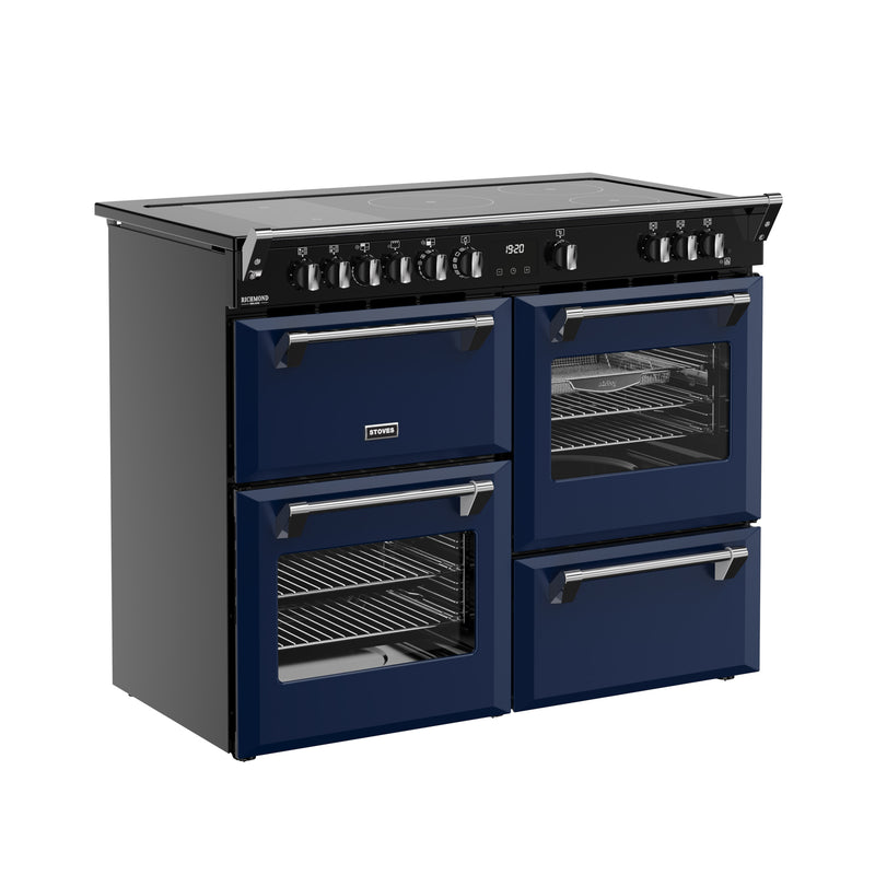 Stoves Richmond Deluxe Colour Boutique 110cm Induction Range Cooker 444412036 Midnight Blue