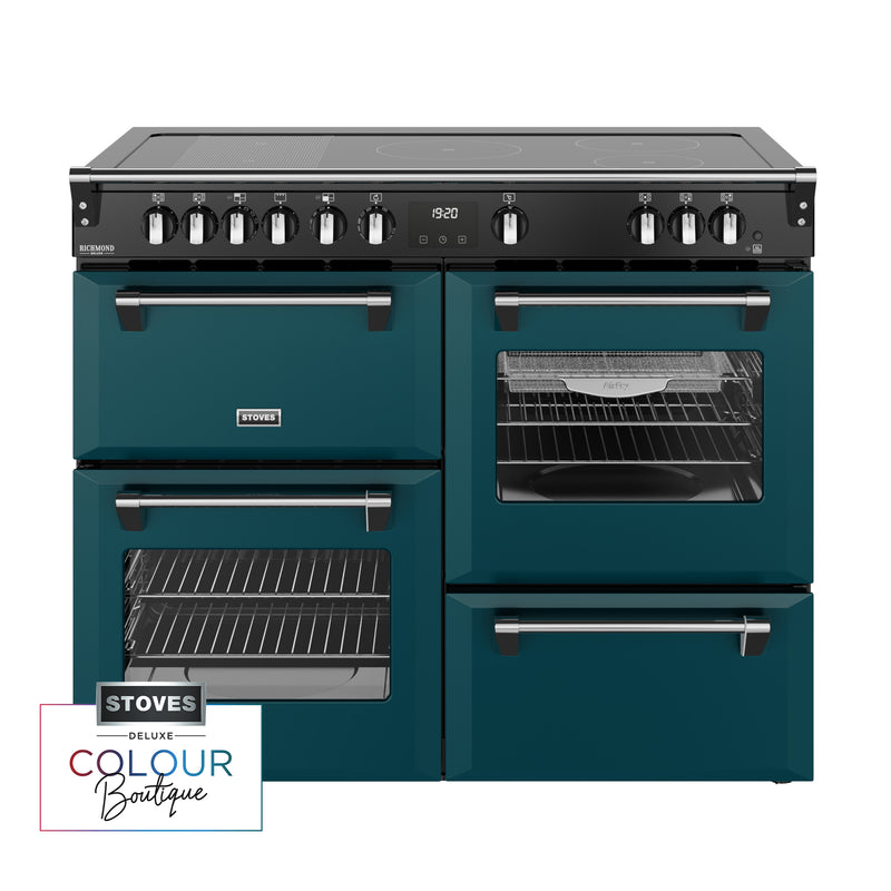 Stoves Richmond Deluxe Colour Boutique 110cm Induction Range Cooker 444412037 Deep Marine