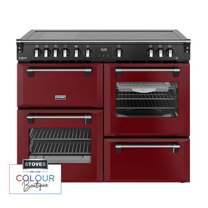 Stoves Richmond Deluxe Colour Boutique 110cm Induction Range Cooker 444412038 Garnet Red
