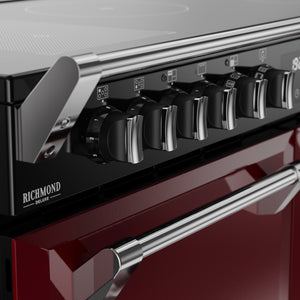 Stoves Richmond Deluxe Colour Boutique 110cm Induction Range Cooker 444412038 Garnet Red