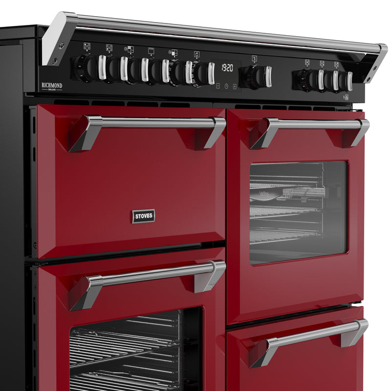 Stoves Richmond Deluxe Colour Boutique 110cm Induction Range Cooker 444412038 Garnet Red