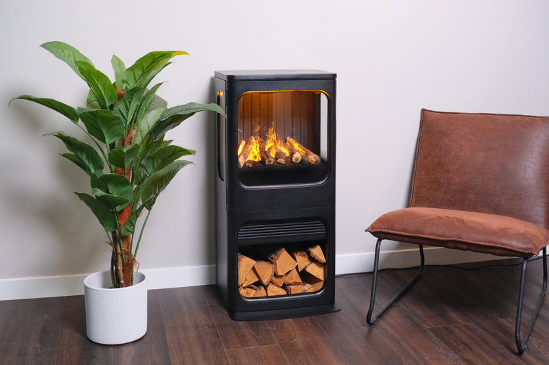 Dimplex Mapleton 100 Optimyst Electric Stove Fire with Log Store