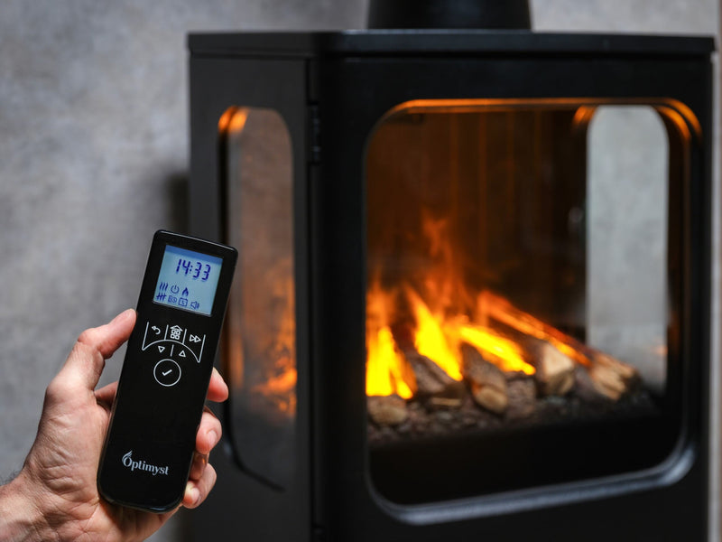 Dimplex Mapleton 100 Optimyst Electric Stove Fire with Log Store