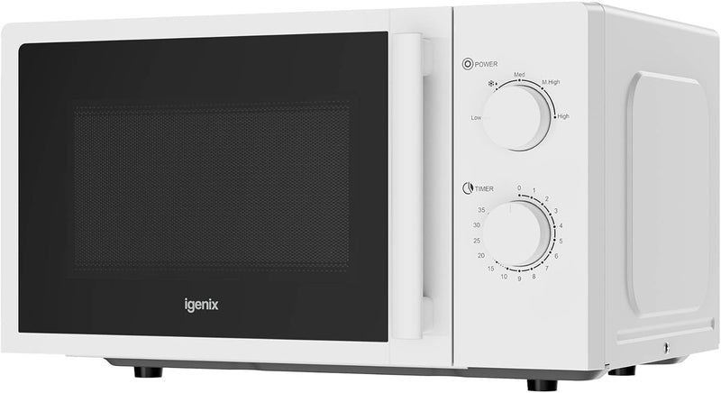 Igenix IGMS0820MSSW 20 Litre Single Microwave White