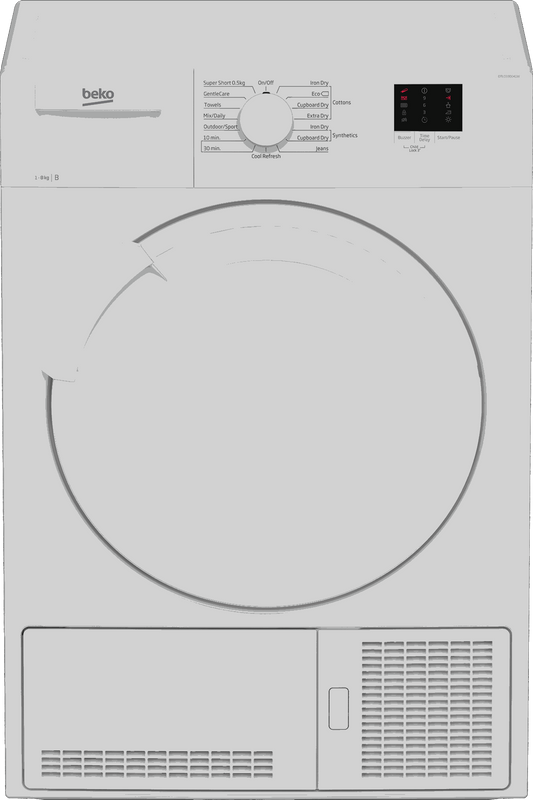 Beko DTLCE80041W Condenser Tumble Dryer - DB Domestic Appliances