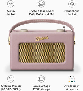 Roberts Radio Revival Uno BT DAB Radio | Dusky Pink