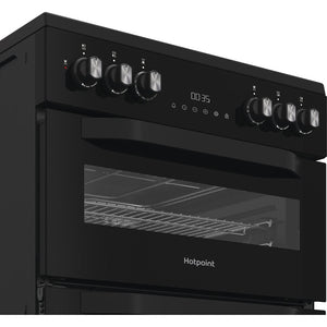 Hotpoint HDD6GDC2B1 Freestanding Dual Fuel Cooker