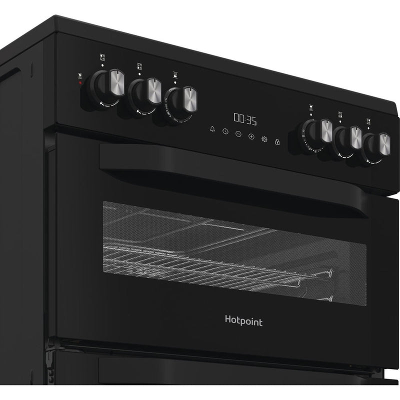Hotpoint HDD6GDC2B1 Freestanding Dual Fuel Cooker